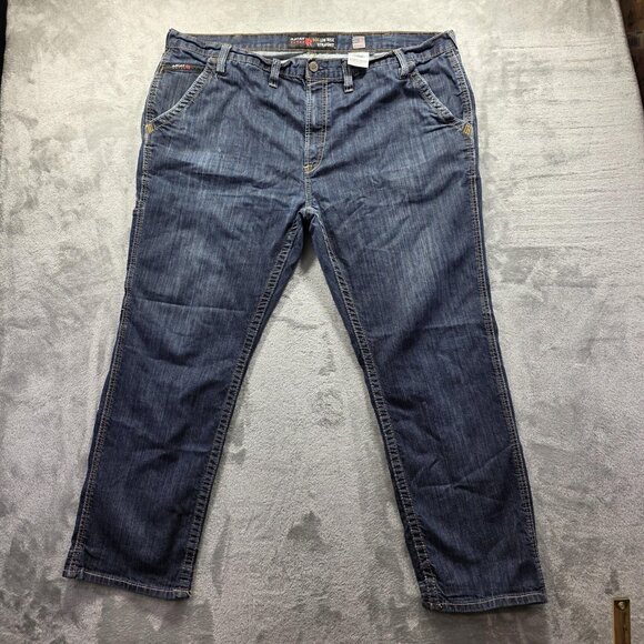 Ariat Jeans Mens 46x32 Blue FR M4 Low Rise Straight Work Utility Flame Resistant - Picture 1 of 11